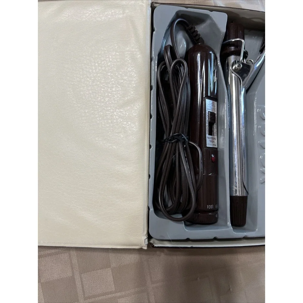 Vidal Sassoon Curling Iron Brush Set‎ VS122 Original Manual Tested Vintage EUC